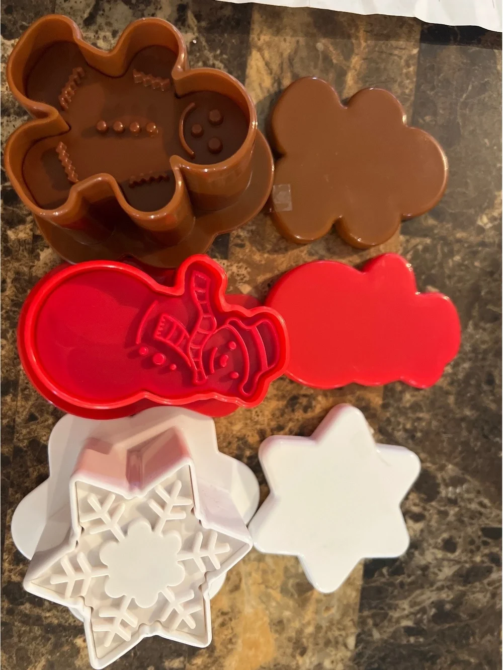 Tovolo Ice Cream Sandwich Molds - Gingerbread Man, Snowman, and Snowflake Shapes